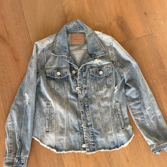 BLANK NYC distressed denim jacket - Picture 1 of 10